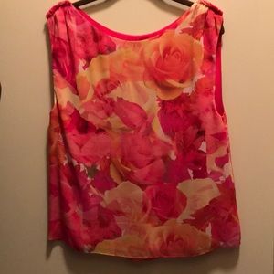 Alice and Olivia Silk Floral Top Size M